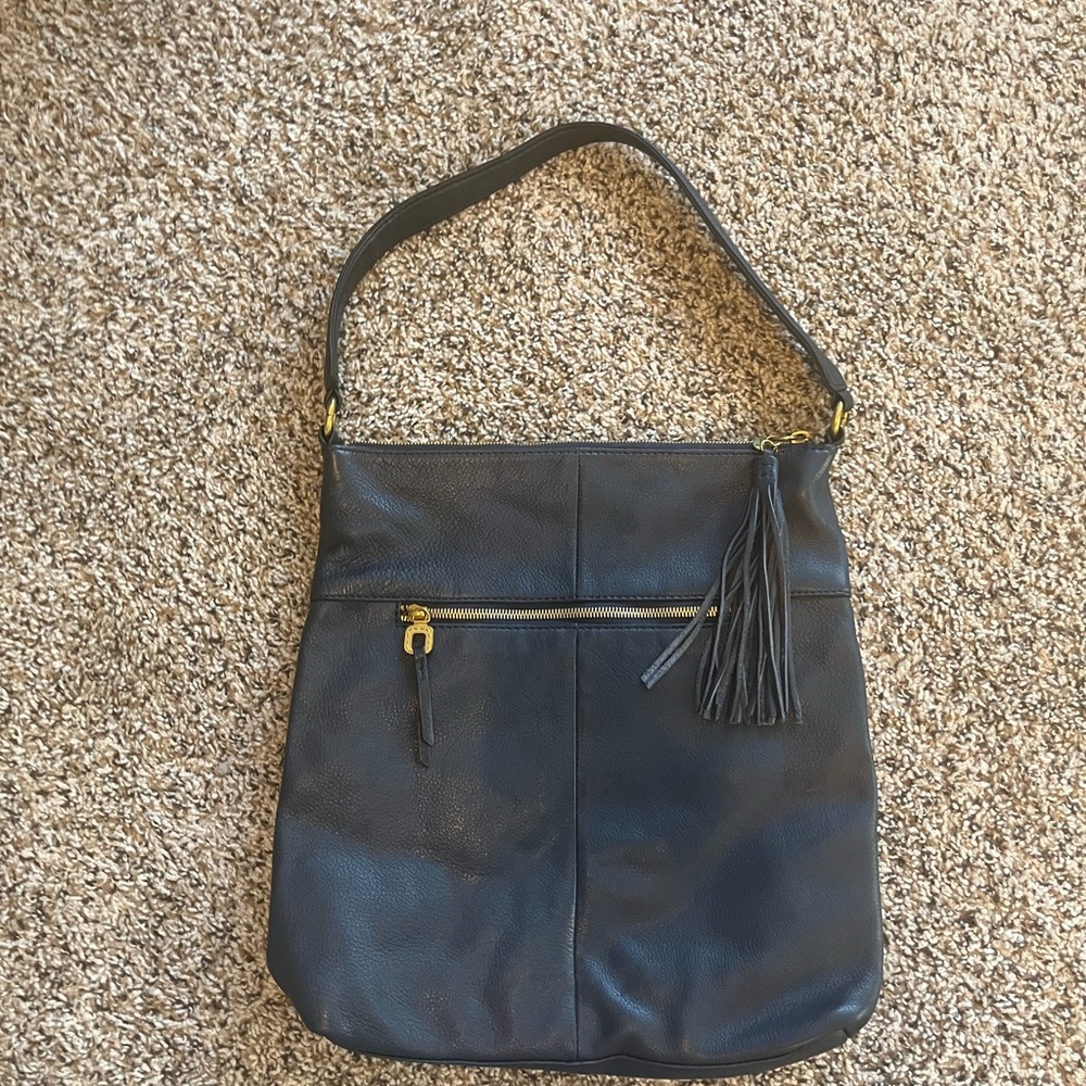 Hobo Red and Blue Patterned Bag